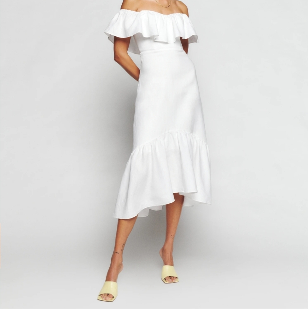 NWT Reformation Baela Linen Dress - Size 4